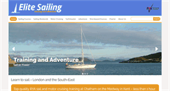 Desktop Screenshot of elitesailing.co.uk