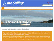 Tablet Screenshot of elitesailing.co.uk